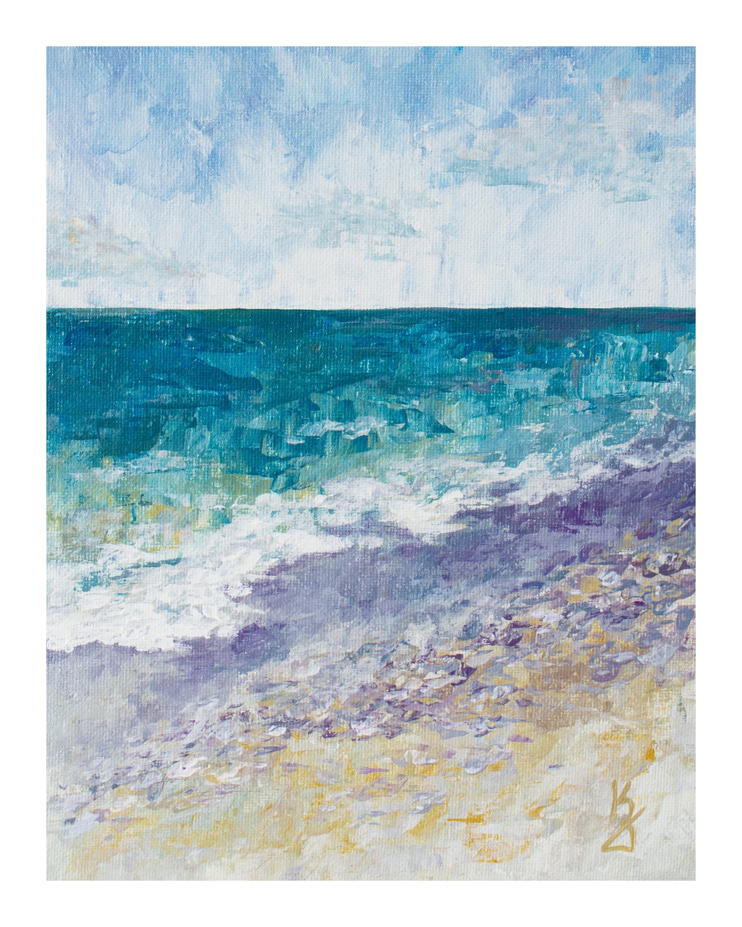 Tiny purple pebbles. Print