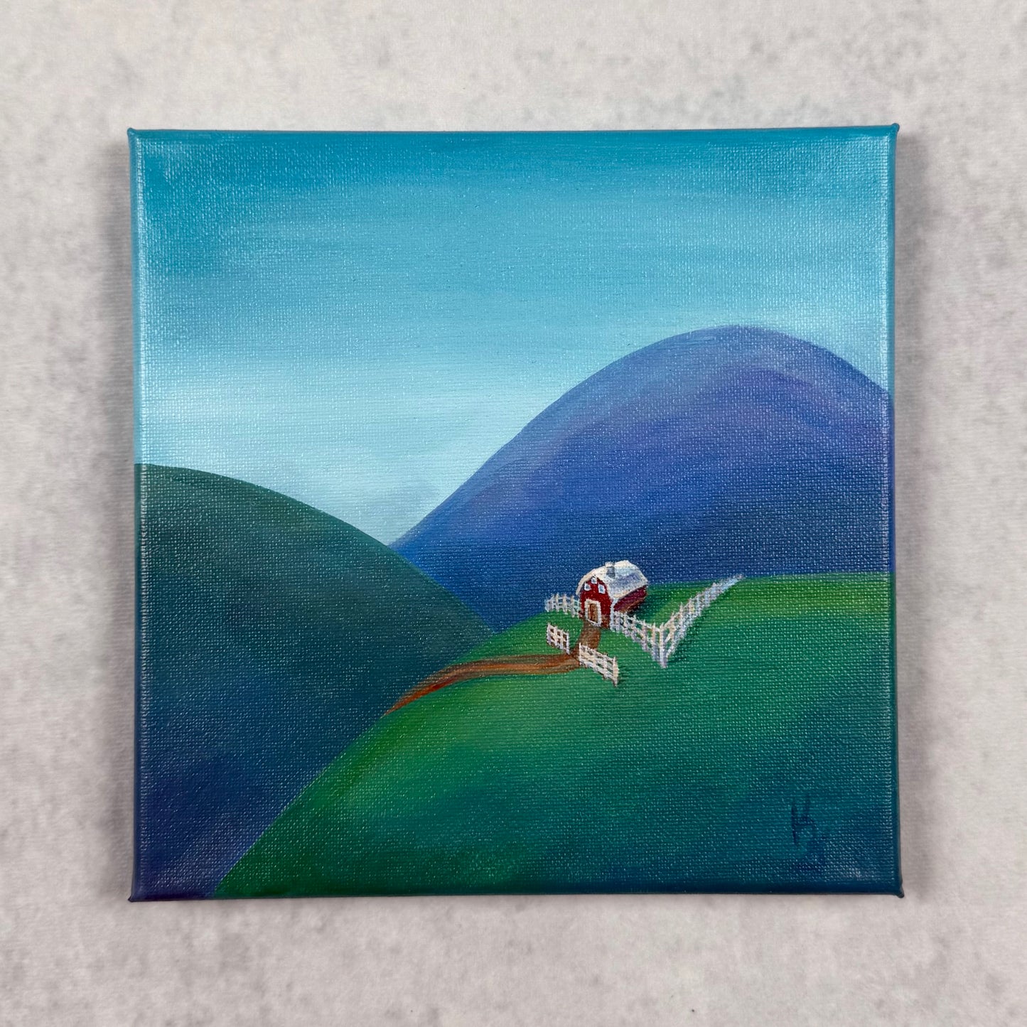 Cozy hills. Set of Prints