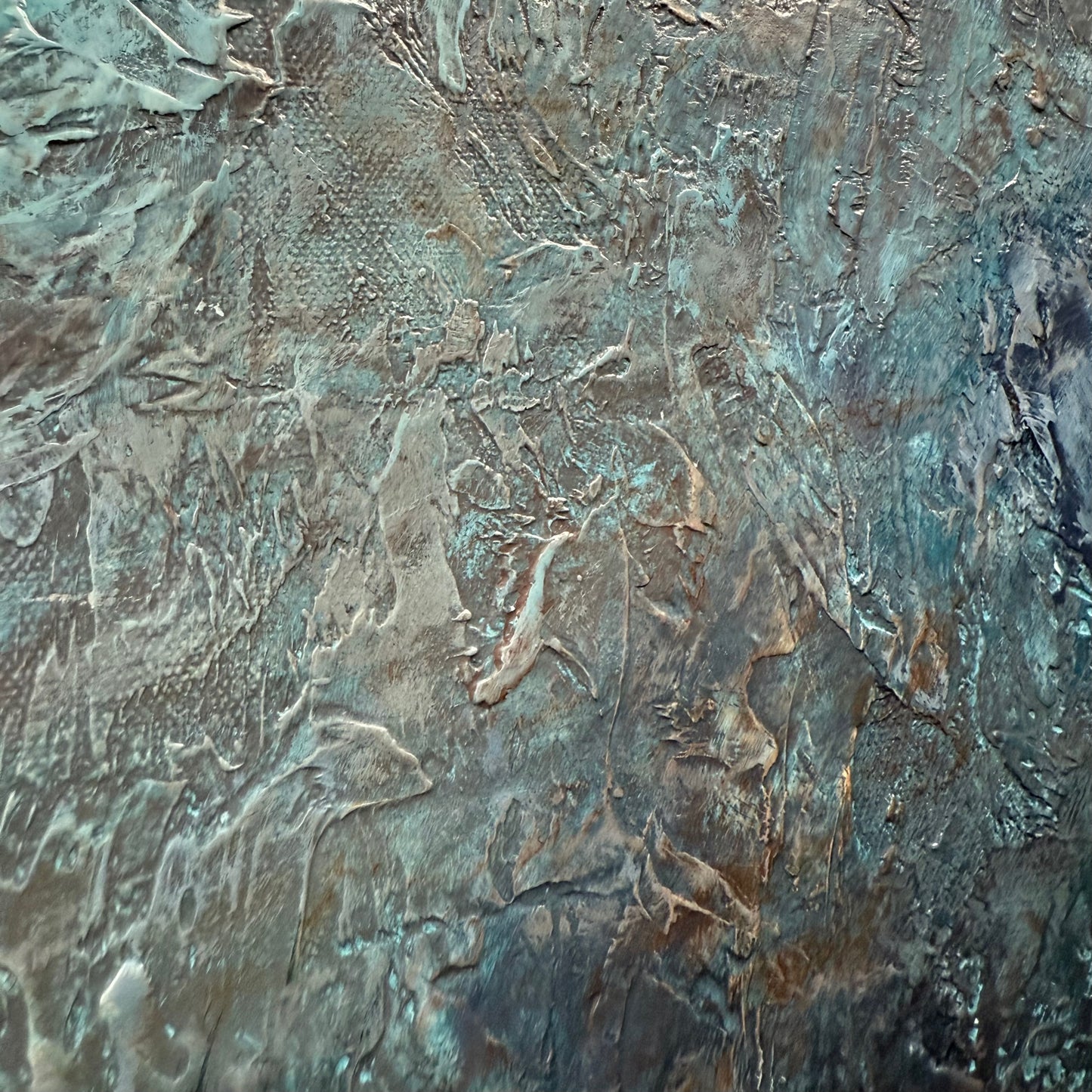 Cozy way home. Air. Art, wall decor, optimistic original large signed textured art on canvas