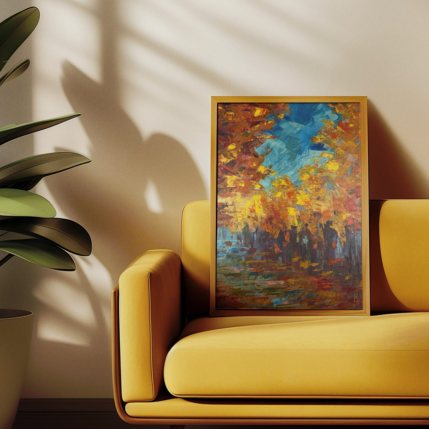 Autumn warmth. Print
