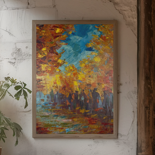 Autumn warmth. Print