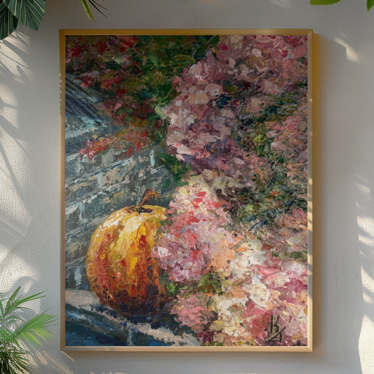 Pumpkin Spice Hydrangeas. Print