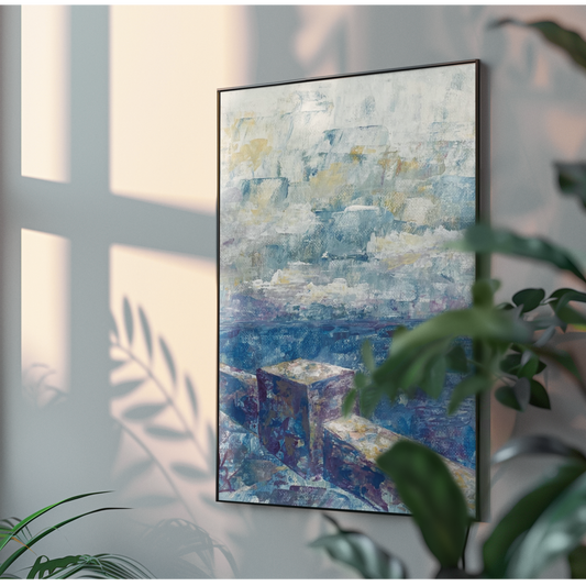 Stone promenade. Print