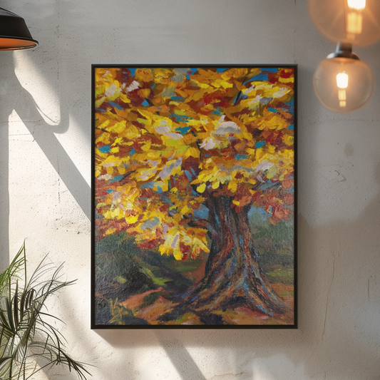 Amber fall. Print
