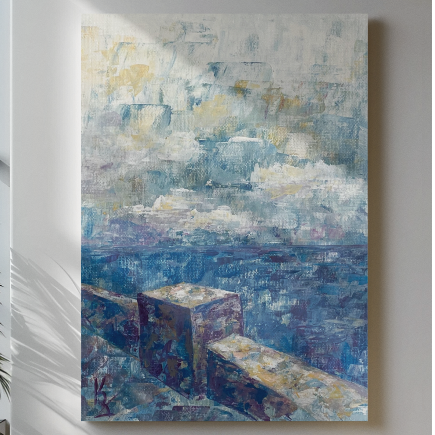 Stone promenade. Print