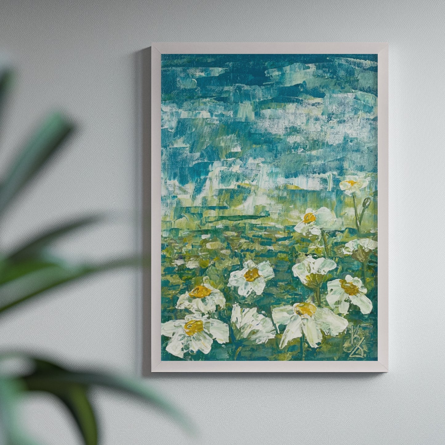 Daisies Meadow. Print