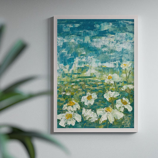 Daisies Meadow. Print