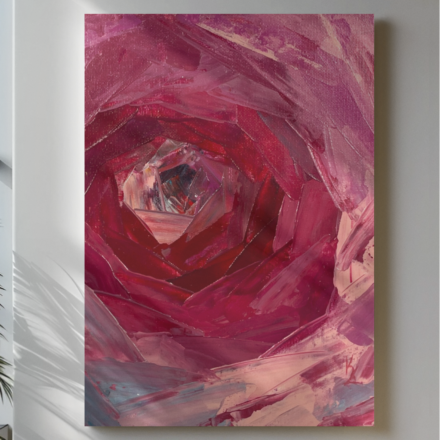 Deep feelings. Rose. Print