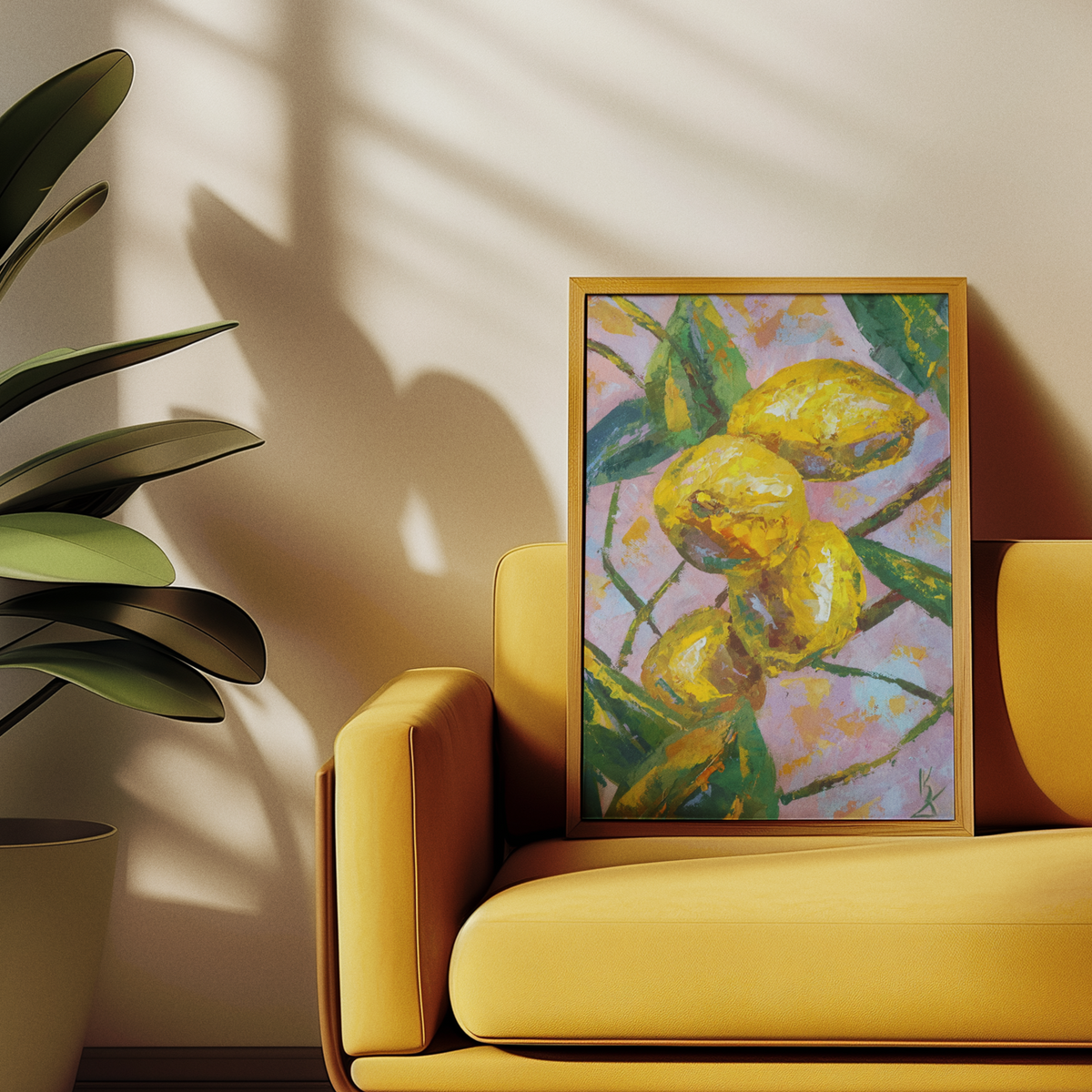 Lemon sky. Print