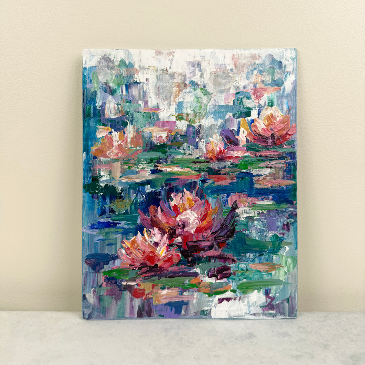 My painted garden. Pond