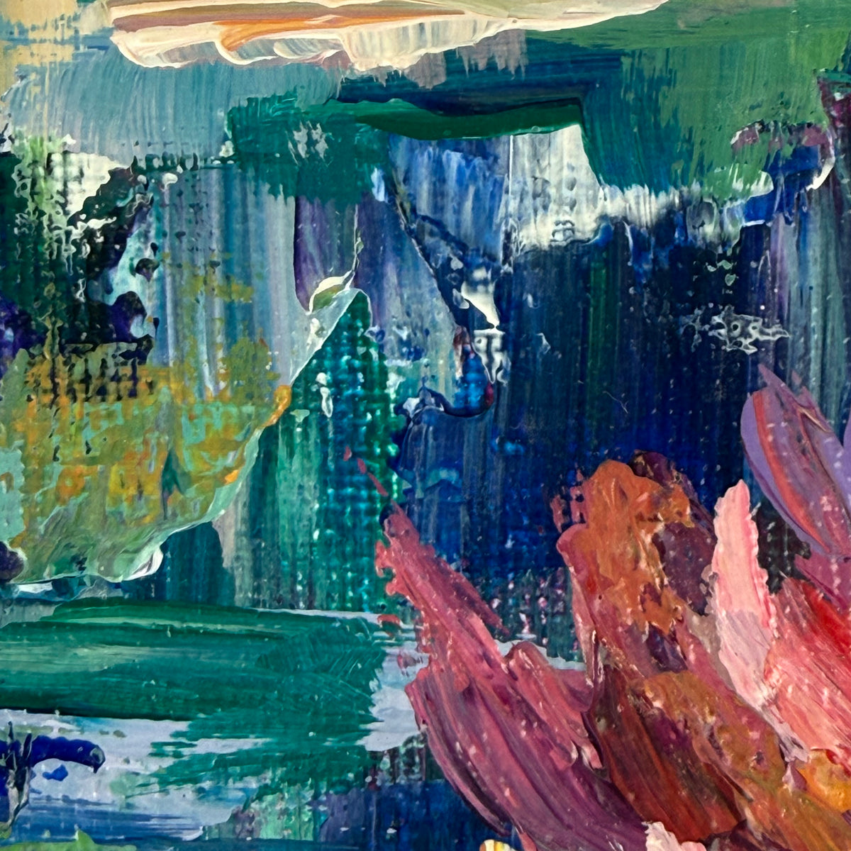 My painted garden. Pond