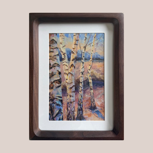 Nature Blush. Pale. Print, framed