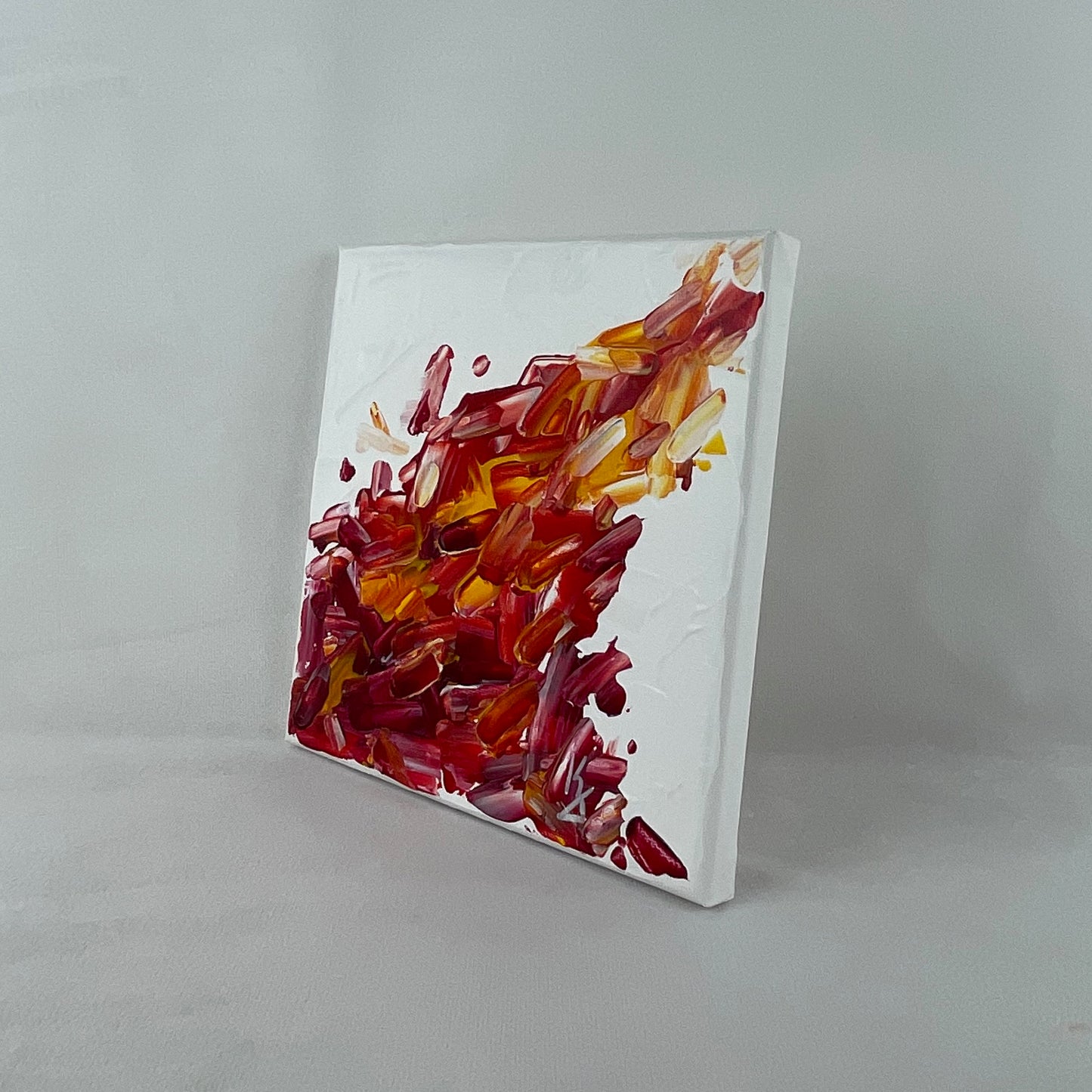 Fire wave... Original acrylic painting on canvas