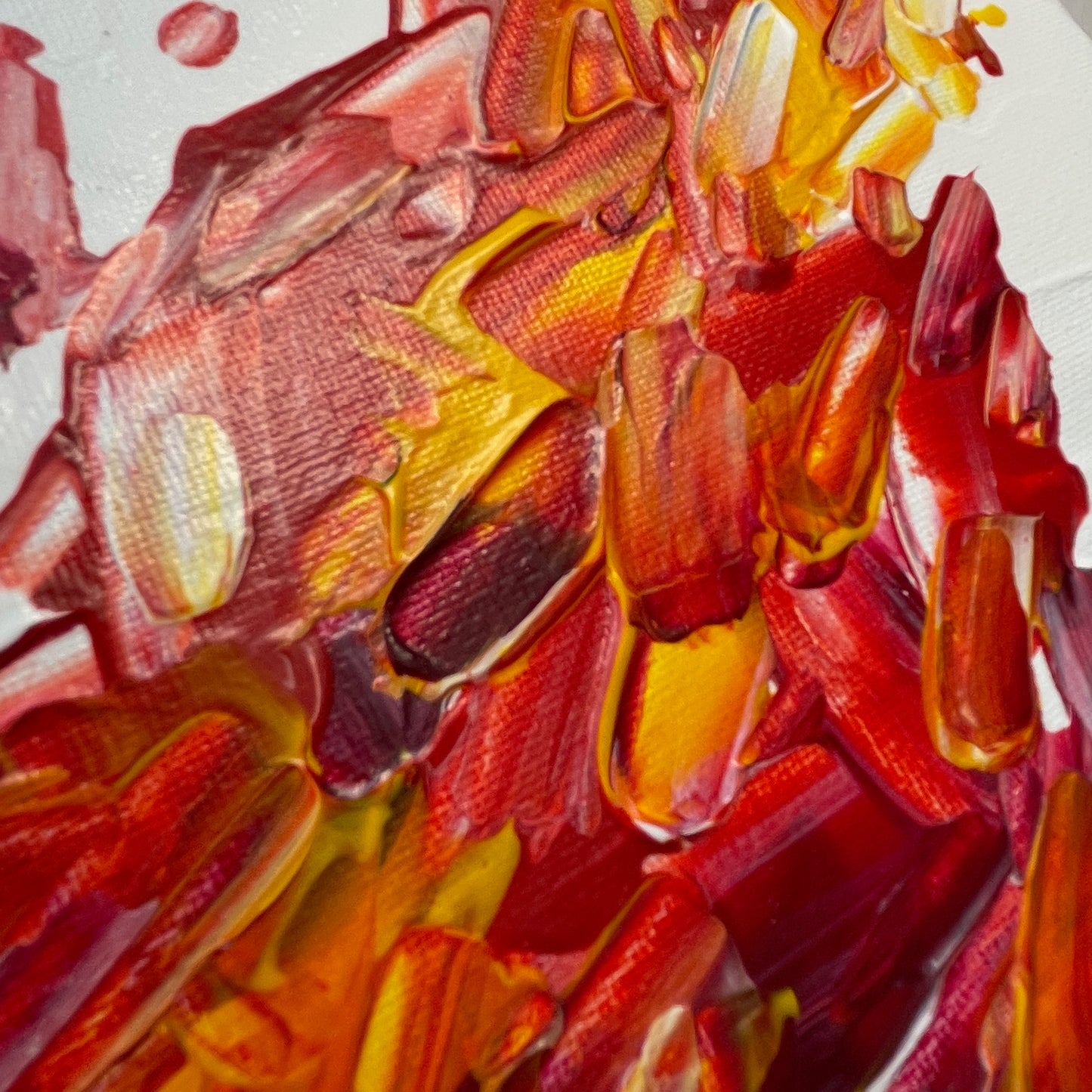 Fire wave... Original acrylic painting on canvas