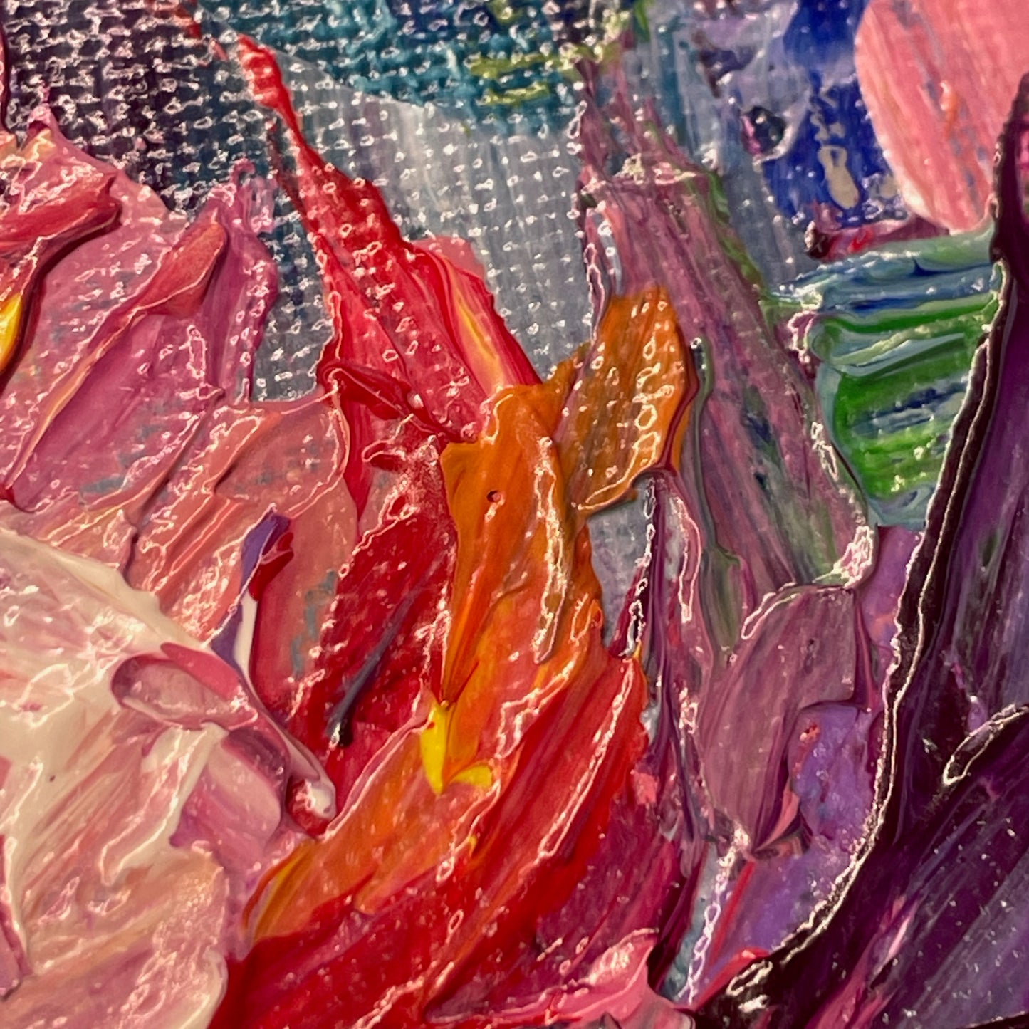 My painted garden. Pond. Print