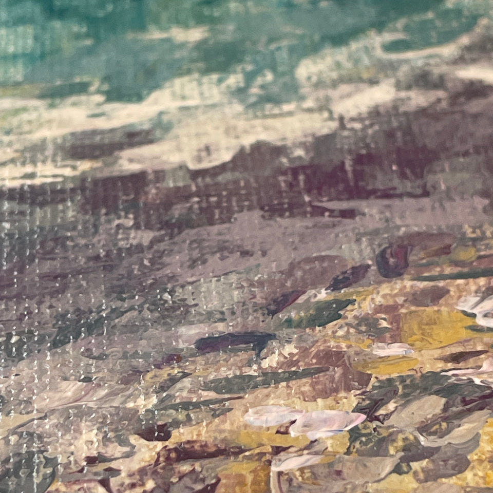 Tiny purple pebbles. Print