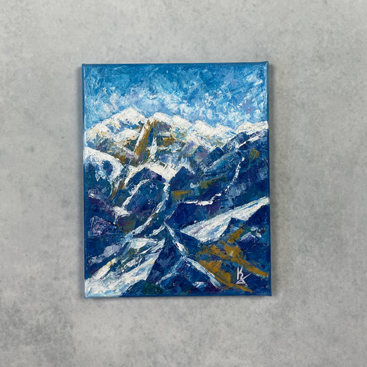 Annapurna... Original acrylic landscape painting on canvas...