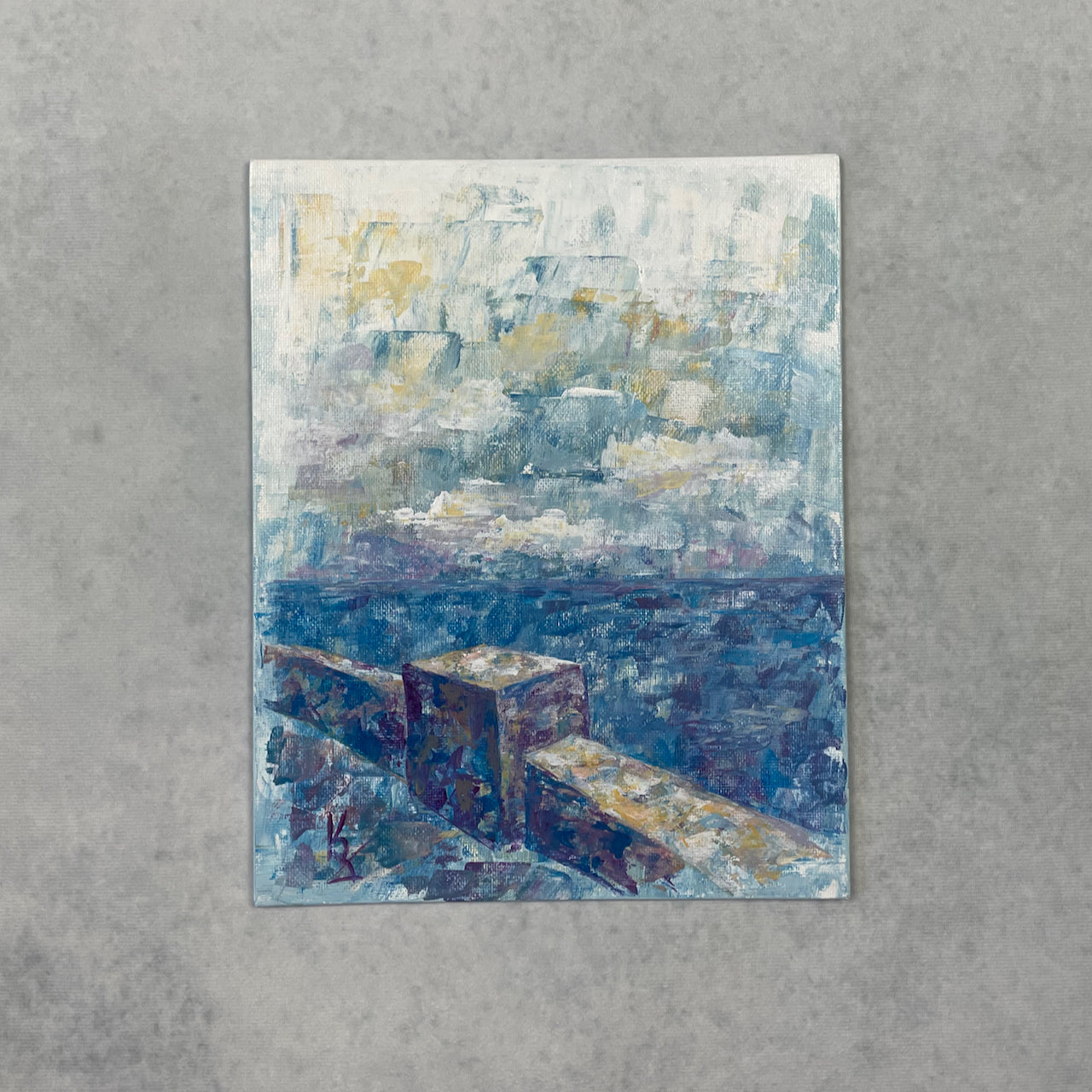 Stone promenade. Print