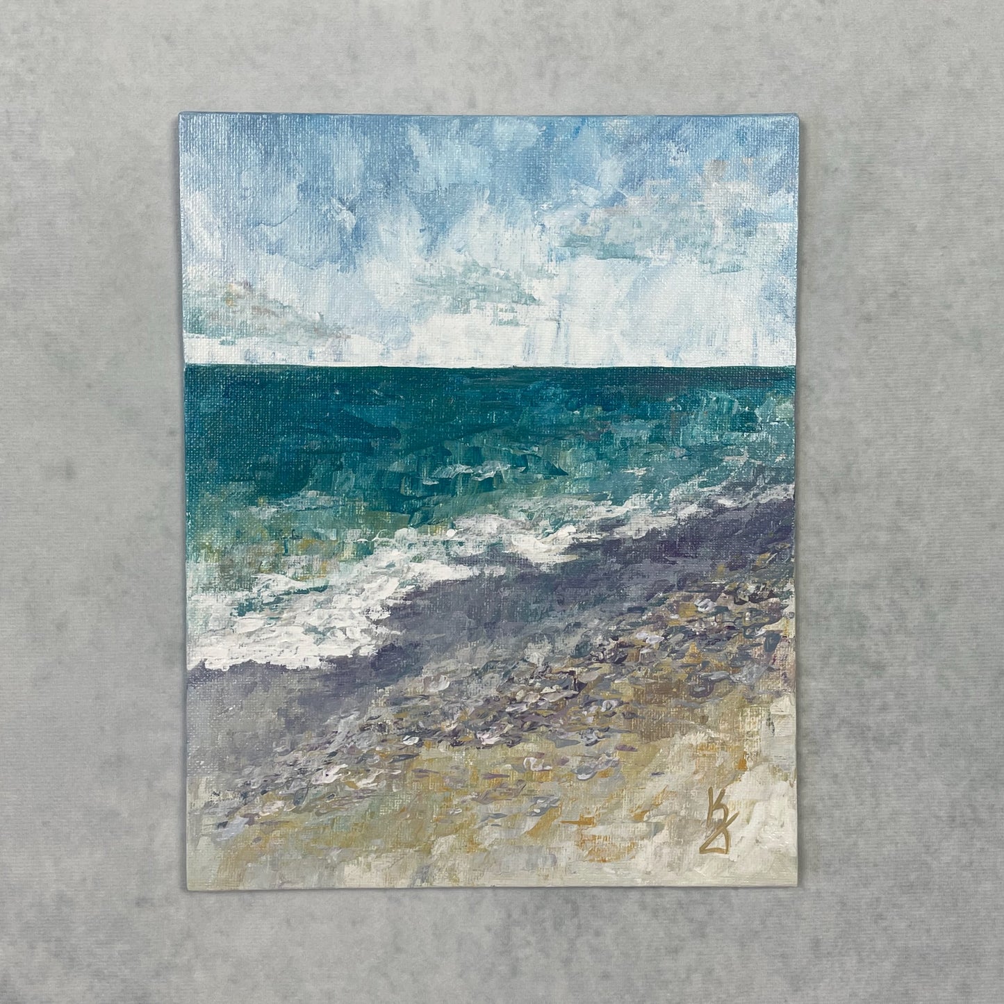 Tiny purple pebbles. Print