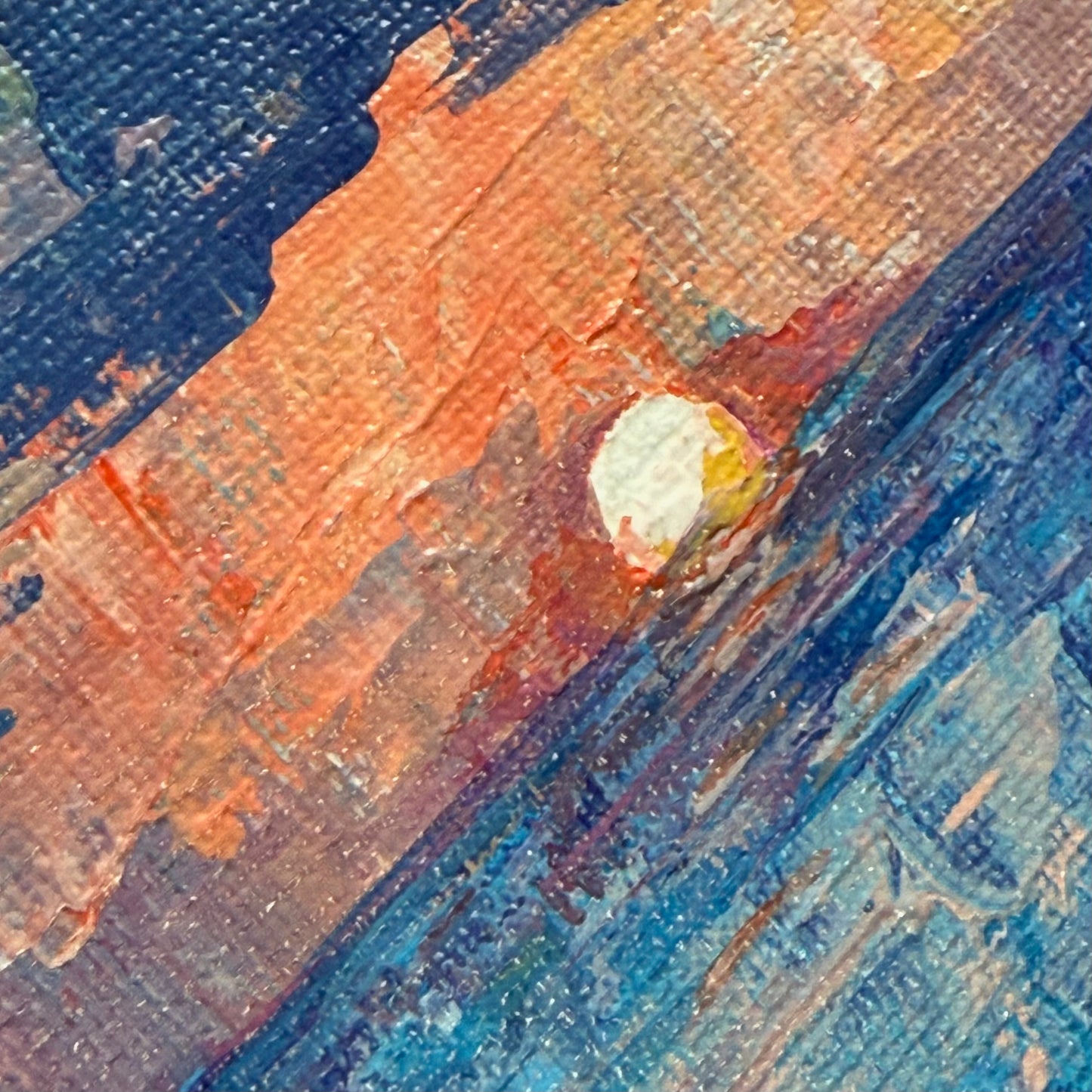 Shore sunset. Pinky orange. Print