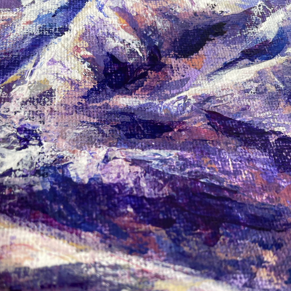 Purple mountains. Print