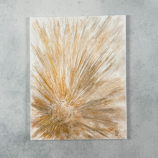 Solar Mandala. Honey gold