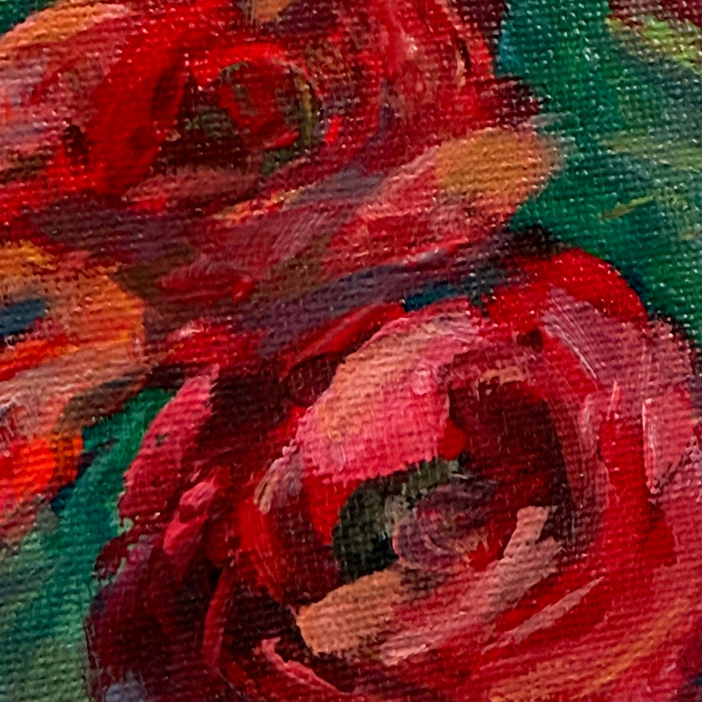 Summers with Grandma. Pink Ranunculus. Print