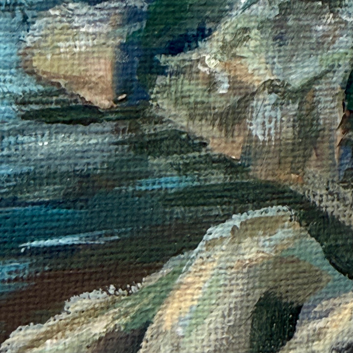 Glaciers way. River, framed