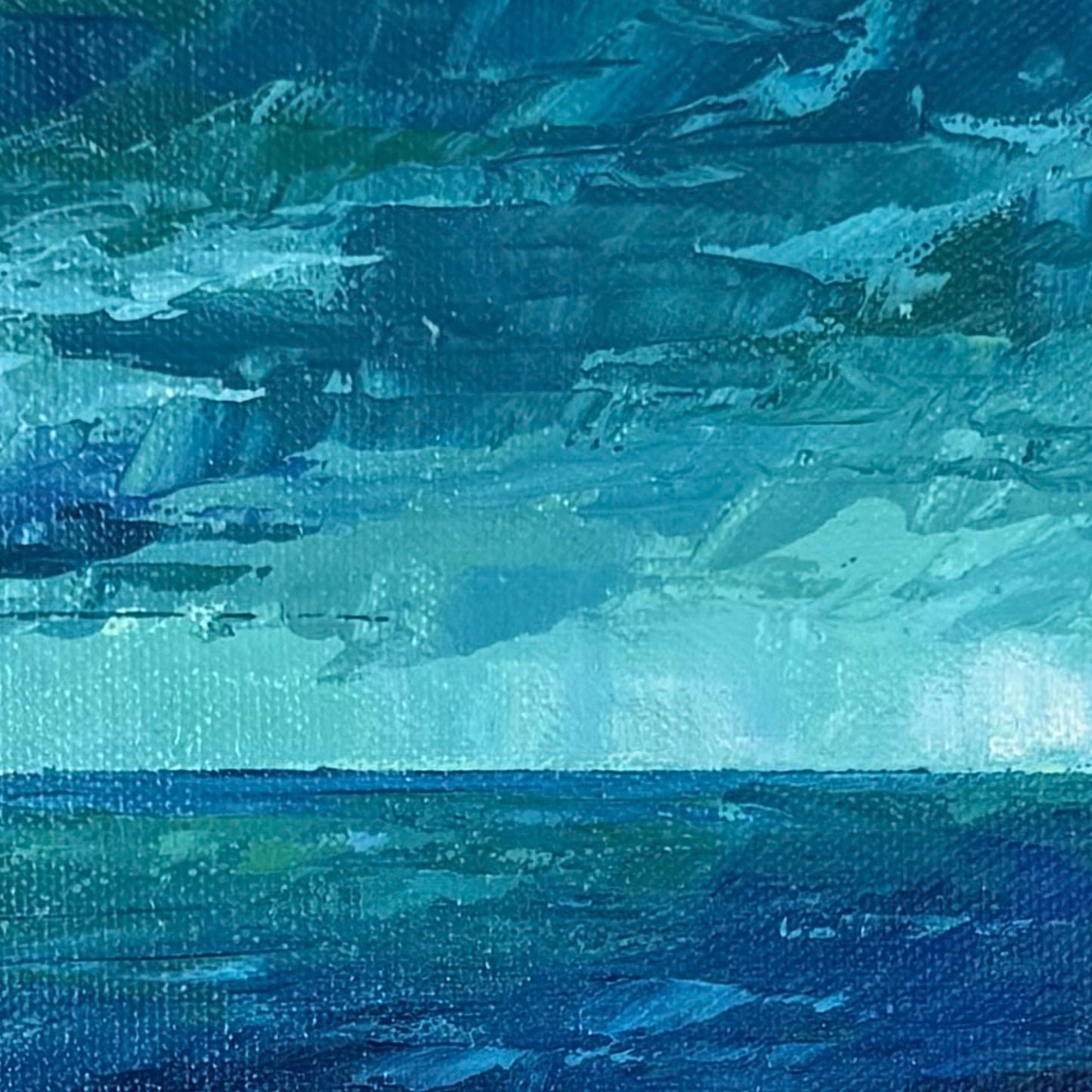 Sailboat. Teal
